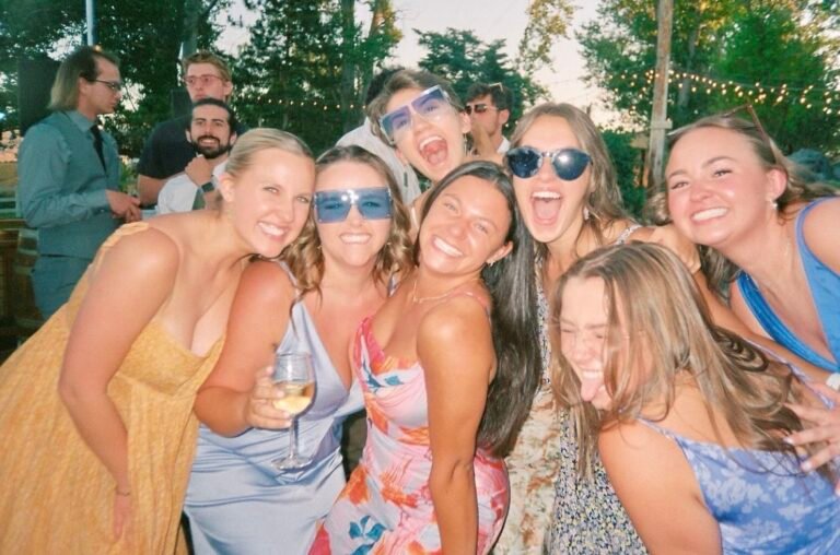 Friends having fun on a sunny day