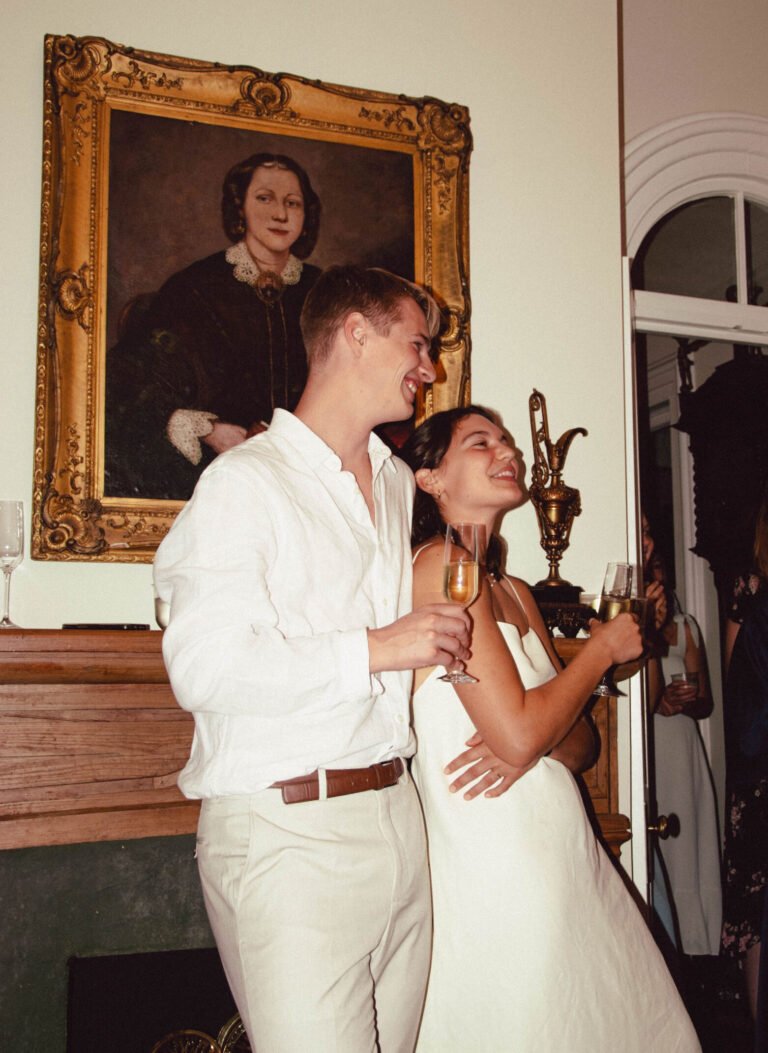 Couple drinking wine and using conversation starters for their date night