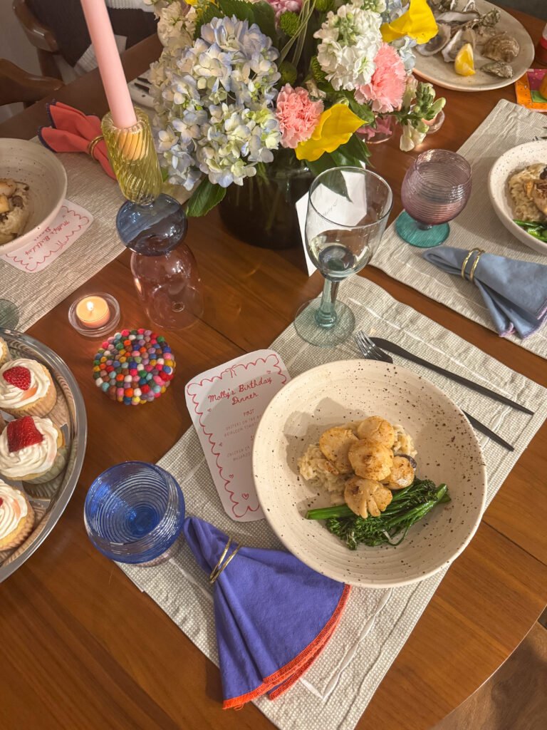 A simple dinner at home